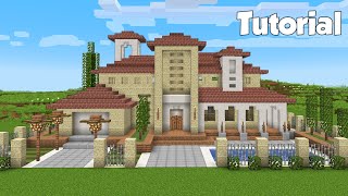 Minecraft: How to Build an Italian House Tutorial (Easy)
