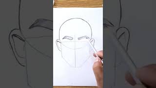 how to draw human face with with measurement