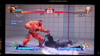 USF4 @ Evo 2014 Semis: Itabashi Zangief (Zangief) vs RZR Xian (Gen)