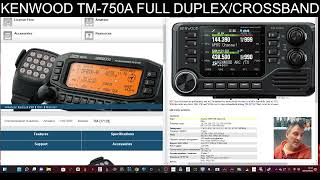 KENWOOD TM-D750A - FULL DUPLEX \u0026 CROSSMODE