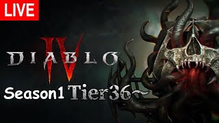 [DIABLO IV]S1 Tier36～ ND周回でレベル上げ