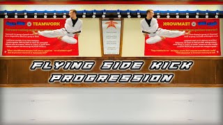 Flying Side Kick Progression #shorts #martialarts #taekwondo