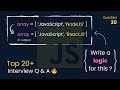 #20: How to Replace a String to an Array ? ( Top 20+ JavaScript Interview Questions ) #javascript