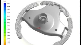 Moldex3D Polyurethane (PU) Chemical Foaming Process Simulation_Density Result