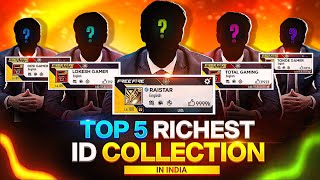 RICHEST IDS 🤑 - Searching Top 5 Richest Ids in Free fire - Gaming with Raahim