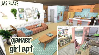 Gamer girl apartment // The Sims 4 Full Build w/ Comfy Gamer, Secret Sanctuary \u0026 Casanova Cave kits