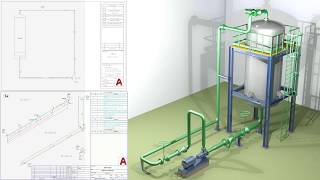 Ruteado 3D e Isométricos de un Sistema de Recirculación en AutoCAD Plant 3D - 2020