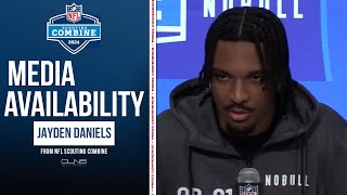 Jayden Daniels: It would be dope to get drafted by Patriots | NFL Combine Interview