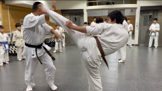 Women's club muscle training!! ️Left upper roundhouse kick