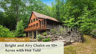 Airy Chalet on 10+ Acres w/ Hot Tub! | 363 Upper Cherrytown Rd House Tour | Upstate Curious Team