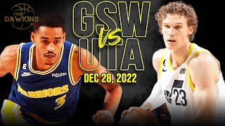 Golden State Warriors vs Utah Jazz Full Game Highlights | December 28, 2022 | FreeDawkins