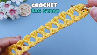 Super Easy Crochet Bag Strap, Crochet a Cord You can apply to belt or headband | Vivi Berry Crochet