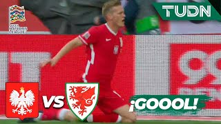 ¡LE DAN LA VUELTA! ¡GOL de Świderski! | Polonia 2-1 Gales | UEFA Nations League 2022 - J1 | TUDN