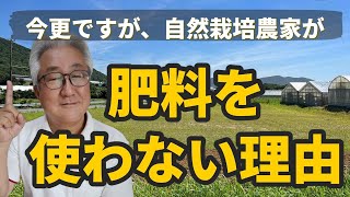 肥料を使わない理由【自然栽培】【無農薬】【無肥料】【自然農法】【自然農】【食の安全】【オーガニック】【有機JAS】【自然食品】【化学物質過敏症】【香害】