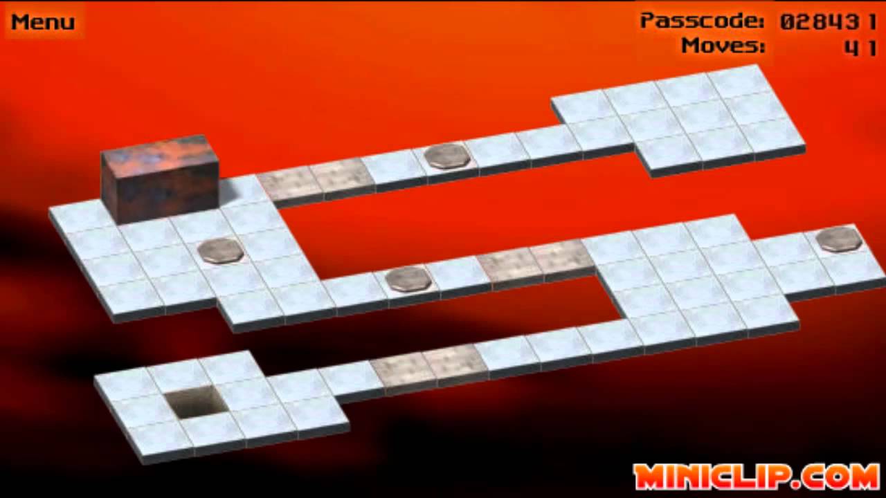 Bloxorz - Level 5 - Walkthrough - YouTube