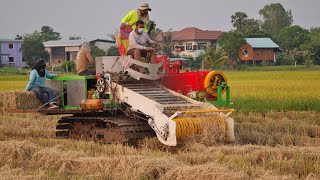 อ้าวติดคอแล้วท่านสายัณห์ รถอัดฟางตีนตะขาบ Baler