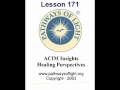 ACIM Insights - Les 171 - Wegen van licht