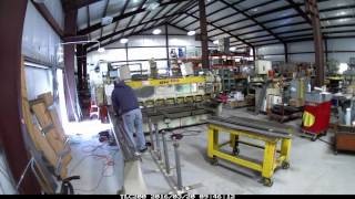 Time lapse power panel front fabrication