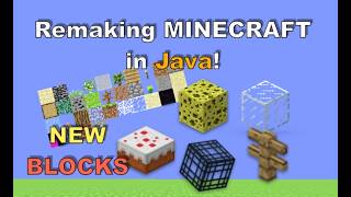 Remaking Minecraft In Java! | New Block Model Support! Part 1