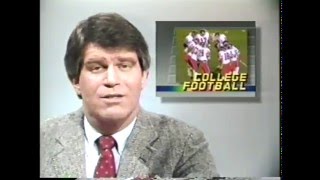 1985 ESPN With David Sullivan On  NCAAF David McWilliams As New Coach At Texas Tech  imasportsphile