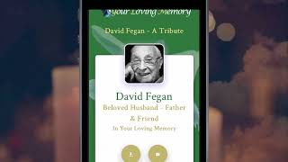 your loving memory digital tribute card