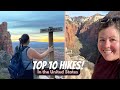 TOP 10 HIKES IN THE UNITED STATES! Is the Best Hike Angels Landing or Devils Bridge?