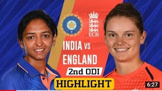 India Women vs England Women 2nd ODI Cricket Match Full Highlights Cricket Live Highlights 21/9/2022