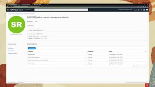 Oracle Cloud Support - Request Management Attention