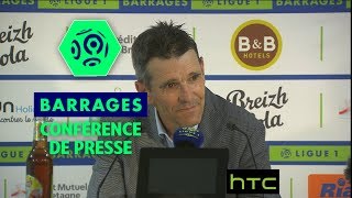 Conférence de presse FC Lorient - ESTAC Troyes (0-0) / Barrage retour Ligue 1 (saison 2016-17)