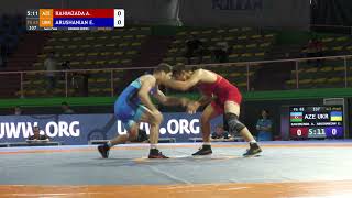 1/2 FS - 65 kg: A. RAHIMZADA (AZE) v. E. ARUSHANIAN (UKR)