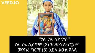 ሃሌ ሃሌ ሉያ ዮም (2) ንወድሳ ለማርያም         መንክረ ግርማ (3) ኃይለ ልዑል ጸለላ