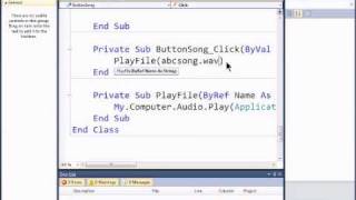 Visual Basic 2010 Express Tutorial 21 - Playing Sound Files - SpeakABCs 5/11