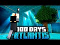 I survived 100 days in ATLANTIS in Minecraft - THE MOVIE