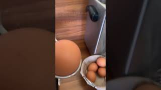 How to get boiled eggs in France curiosity! # shorts #France #eggs