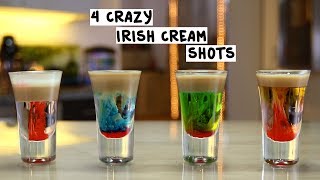 Four Crazy Irish Cream Shots