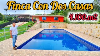 #pedroparra Super #Gangazo Finca de 4.1000.m2 cerca cali con dos casas sobre vias pavimentadas