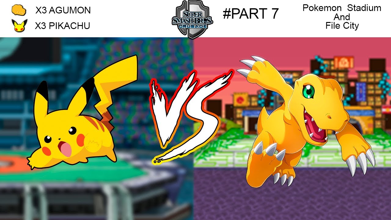 Agumon Vs Pikachu [Pokemon Vs Digimon] Super Smash Bros Crusade [SSBC ...