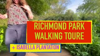 Richmond Park | summer walk | isabella plantation London 4K