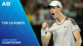 Jannik Sinner Top 10 Points | Australian Open 2024