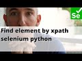 Find element by xpath selenium python