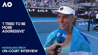 Magdalena Frech On-Court Interview | Australian Open 2024 First Round