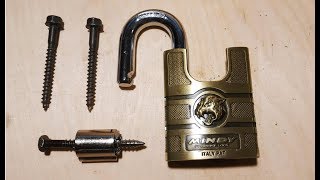 Śruba z Ikei vs kłódka. Jak otworzyć kłódkę bez klucza? Awaryjne otwieranie. Ikea screw vs padlock.