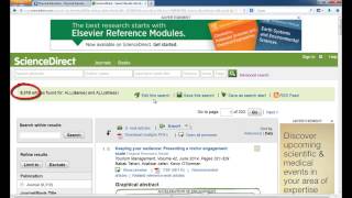 Primary research articles in Science Direct