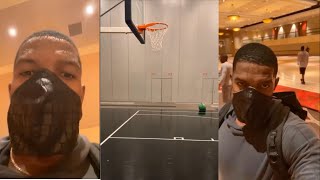 Joe Johnson has Arrived to the NBA Bubble in Orlando to Workout