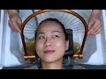 asmr การทำแฮร์สปาแบบโบราณด้วยวิธีการใช้น้ำข้าว