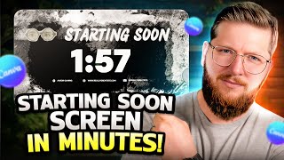 How to Make a Starting Soon Screen with Countdown in Canva (FAST & EASY!)