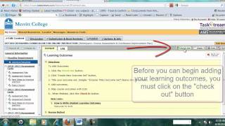 Adding your Outcomes to Taskstream