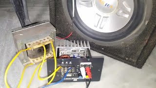 bass tube installation and connections