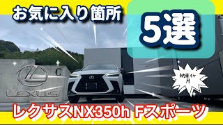 【LEXUS NX 350h F SPORTS】新車納車後4ヵ月！お気に入りポイントを探したらあまりに多すぎたが・・・・　まとめて5選に絞った！【外見・ホイールその他】37