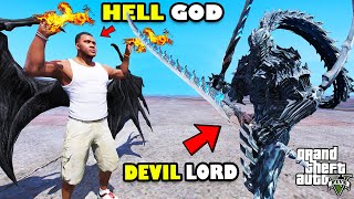 Franklin Become HELL GOD To Fight DEVIL LORD In GTA 5 | SHINCHAN and CHOP
